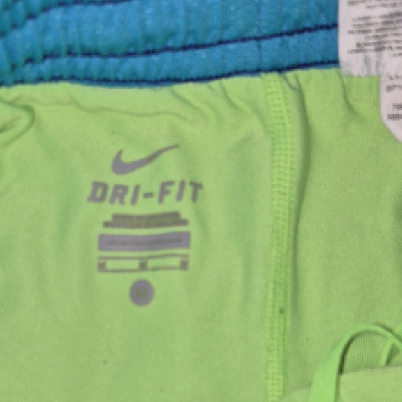 Nike Women's Navy and Light Blue Athletic Shorts - Picture 6 of 9